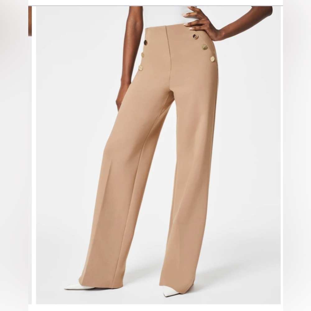SPANX: The Perfect Pant, Button Wide Leg